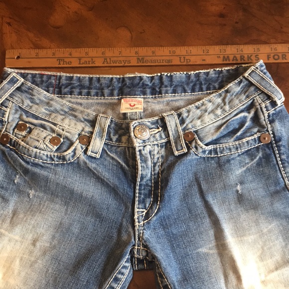 True Religion Bobby Big T Denim Shorts ~ 30 - Picture 12 of 16
